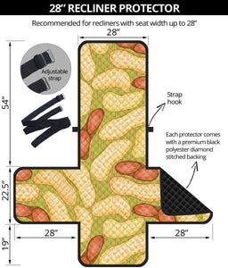 Peanut Pattern Theme Recliner Cover Protector