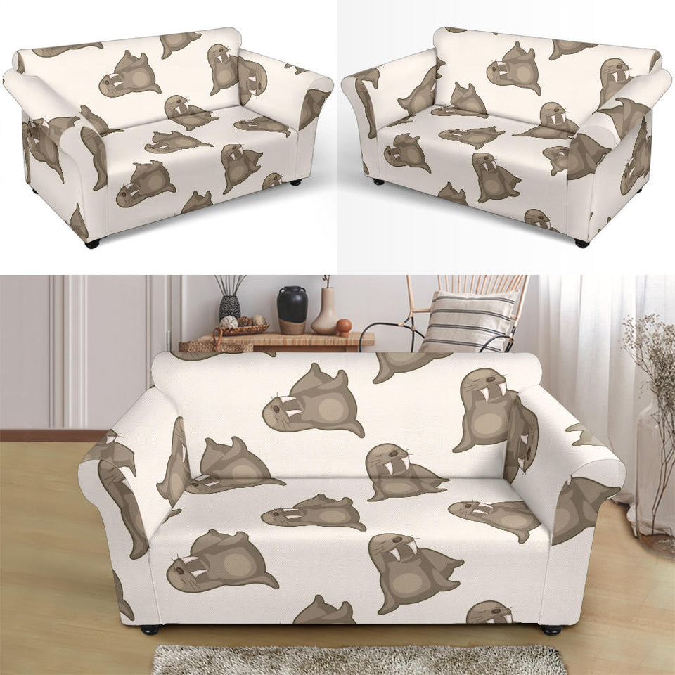 Sea Lion Pattern Loveseat Couch Slipcover