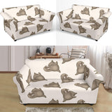 Sea Lion Pattern Loveseat Couch Slipcover