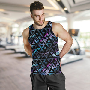 Space Galaxy Tribal Pattern Men Tank Top