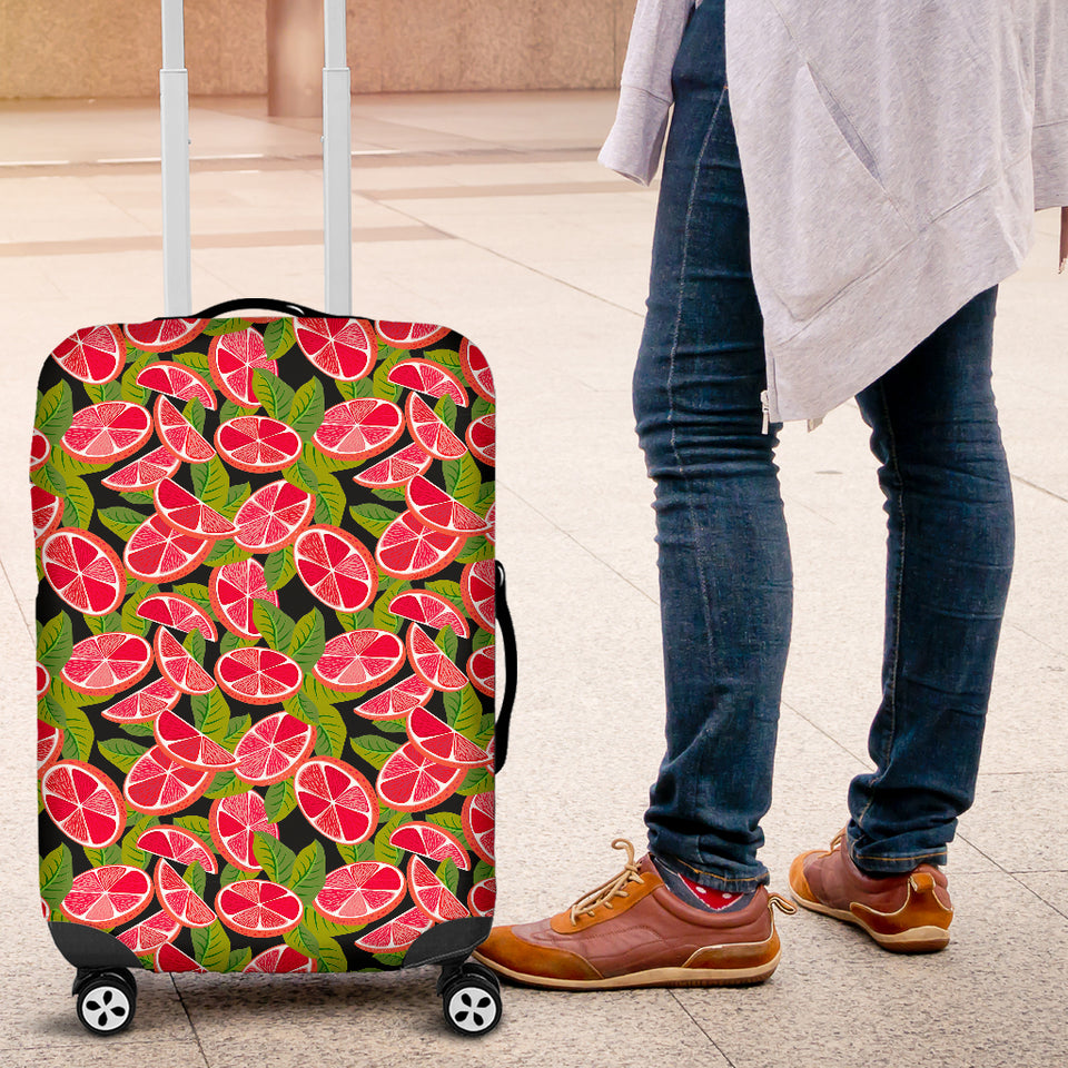 Grapefruit Leaves Pattern Luggage Covers