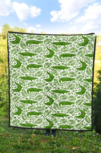 Crocodile Pattern Premium Quilt