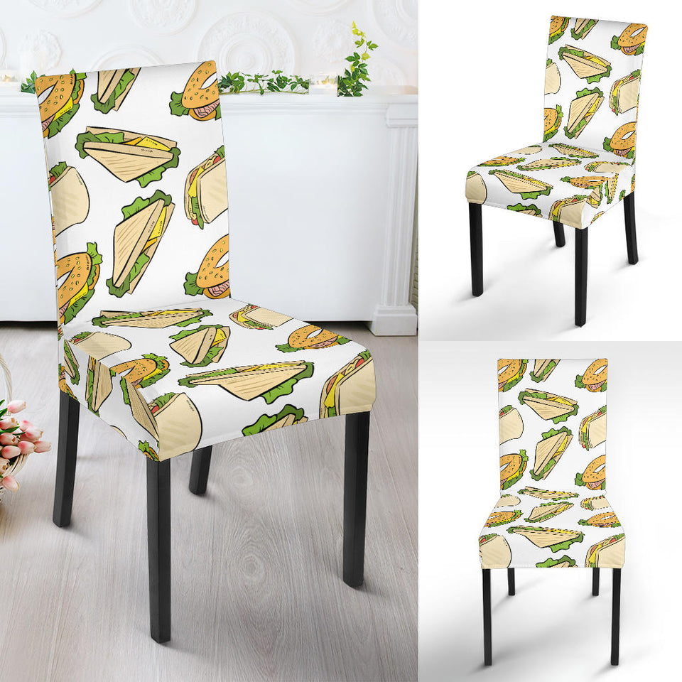 Sandwich Pattern Print Design 05 Dining Chair Slipcover