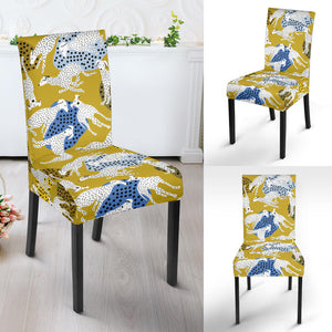 Greyhound Pattern Print Design 02 Dining Chair Slipcover