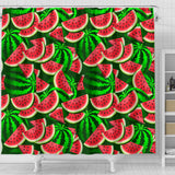 Watermelon Pattern Theme Shower Curtain Fulfilled In US
