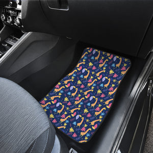 Giraffe Pattern Print Design 04 Front Car Mats