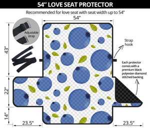 Blueberry Pattern Loveseat Couch Cover Protector