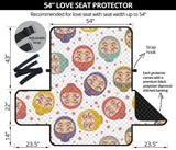 Daruma Dot Pattern Loveseat Couch Cover Protector