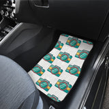 Camera Pattern Print Design 02 Front Car Mats