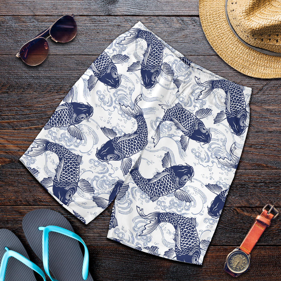 Koi Fish Carp Fish Pattern Men Shorts