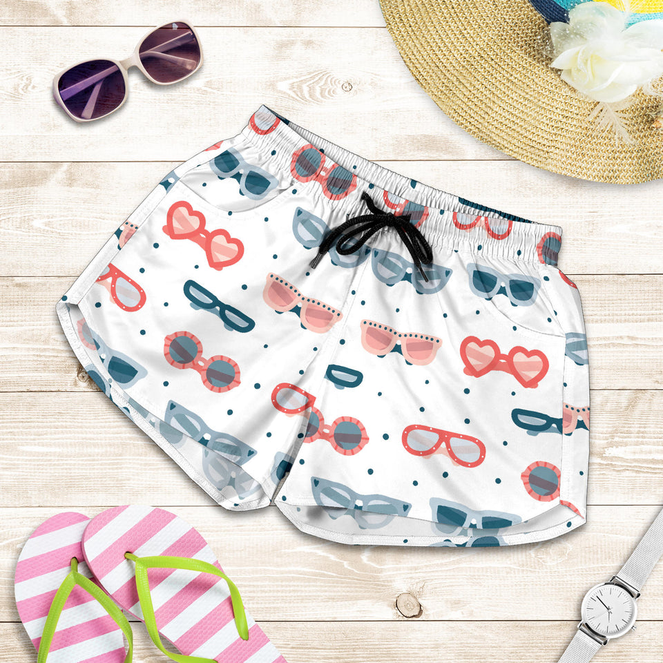Sun Glasses Pattern Print Design 02 Women Shorts