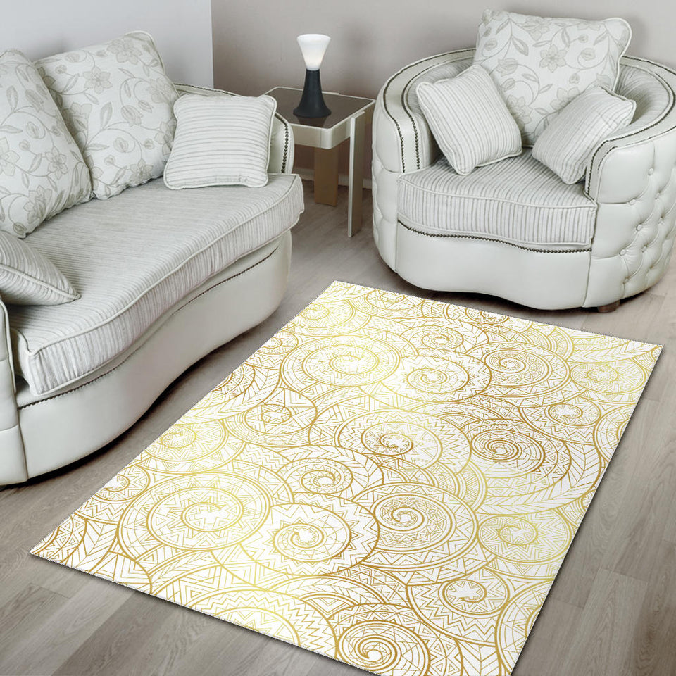 Shell Tribal Pattern Area Rug