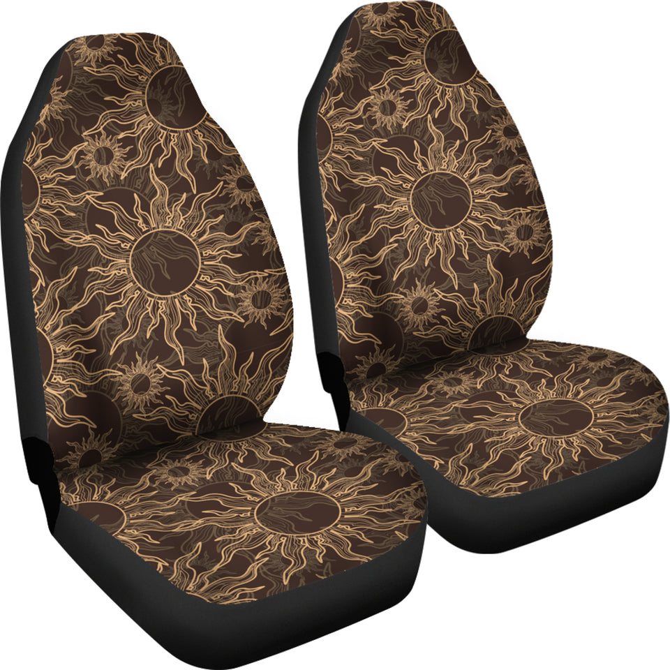 Sun Pattern Theme Universal Fit Car Seat Covers