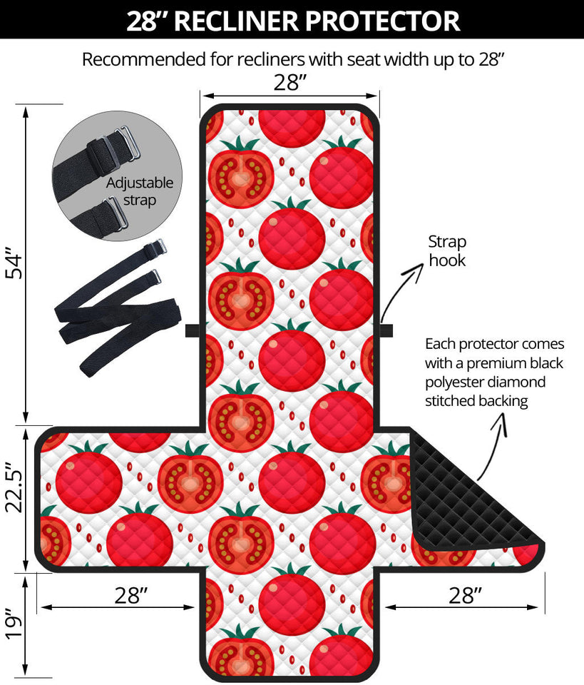 Tomato Pattern Recliner Cover Protector