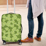 Lime Pattern Background Luggage Covers