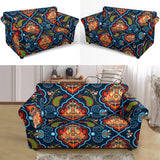 Indian Traditional Pattern Loveseat Couch Slipcover