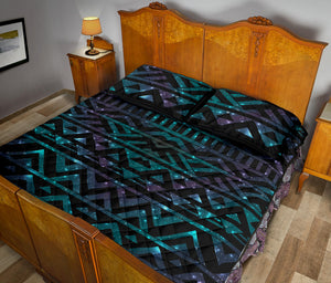 Space Tribal Galaxy Pattern Quilt Bed Set