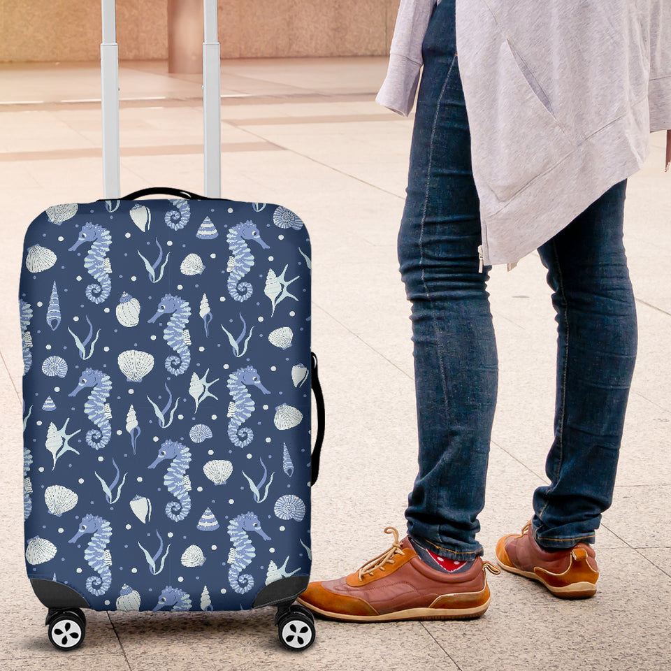 Seahorse Shell Pattern Luggage Covers