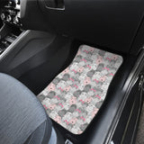 Hippopotamus Pattern Print Design 03 Front Car Mats