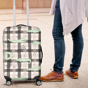 Crocodile Pattern Stripe background Luggage Covers
