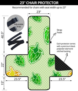 Hop Graphic Decorative Pattern Chair Cover Protector