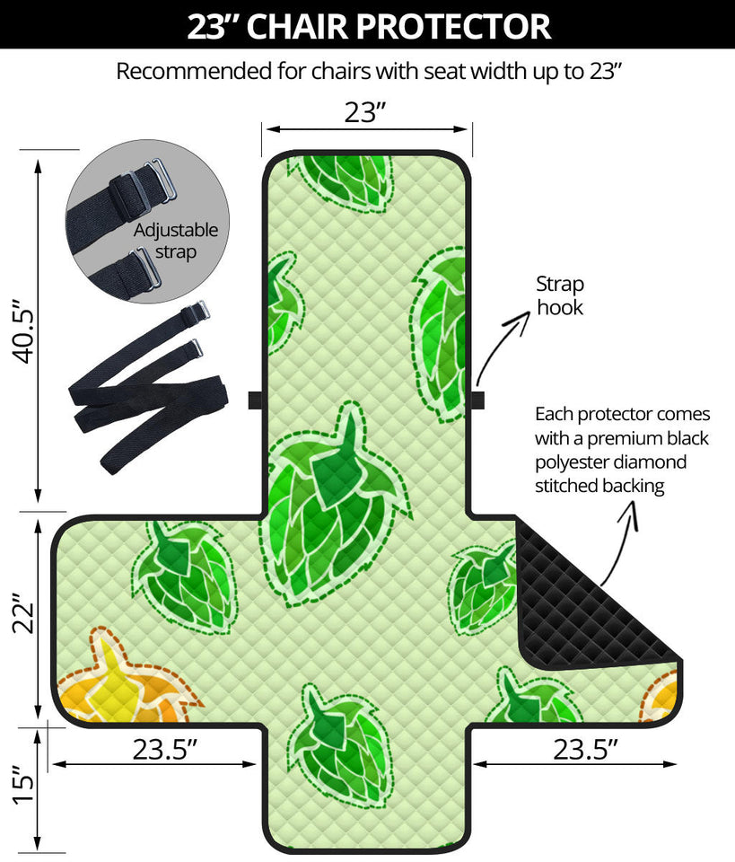 Hop Graphic Decorative Pattern Chair Cover Protector