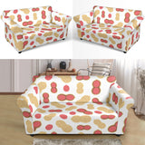 Peanut Theme Pattern Loveseat Couch Slipcover