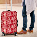 Daruma Red Pattern Luggage Covers