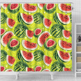 Watermelon Theme Pattern Shower Curtain Fulfilled In US