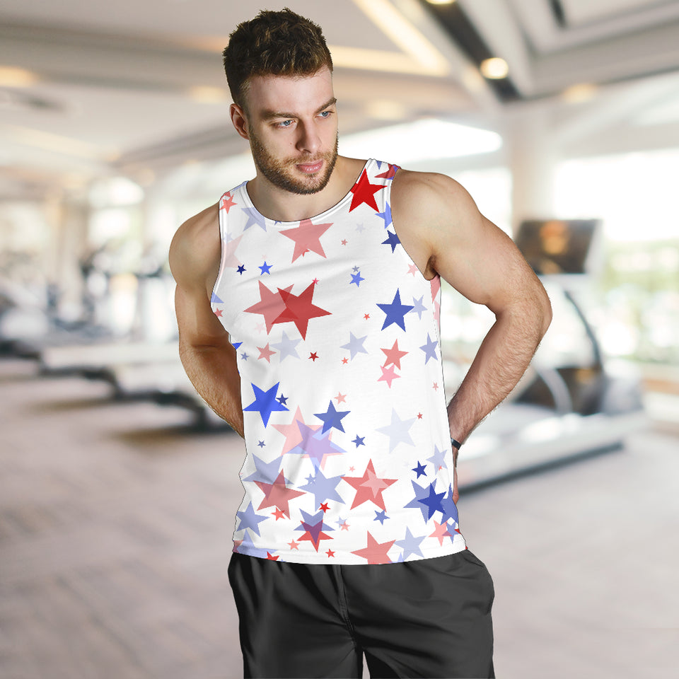 USA Star Pattern Men Tank Top