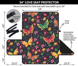 Butterfly Flower Pattern Loveseat Couch Cover Protector