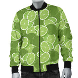 Lime Pattern Background Men Bomber Jacket