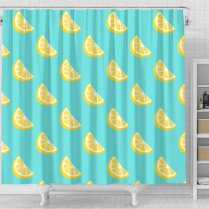 Lemon Theme Pattern Shower Curtain Fulfilled In US