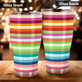 Rainbow Pattern Tumbler