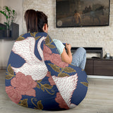 Swan Rose Pattern Bean Bag Cover