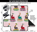 Colorful Sea Lion Pattern Loveseat Couch Cover Protector