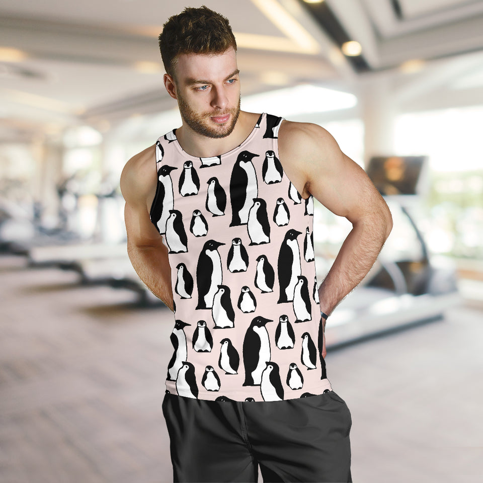 Penguin Pattern Background Men Tank Top