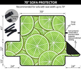 Sliced Lime Pattern Sofa Cover Protector