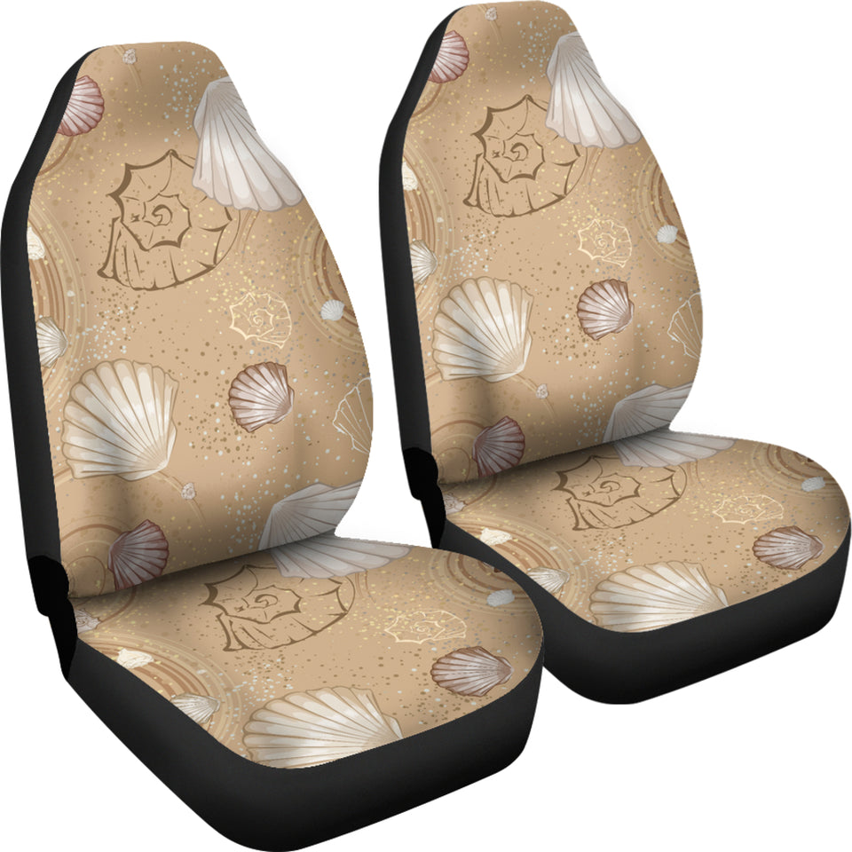 Shell Pattern Sand Universal Fit Car Seat Covers