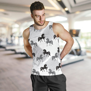 Horse Pattern Men Tank Top