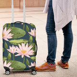 Lotus Waterlily Pattern background Luggage Covers