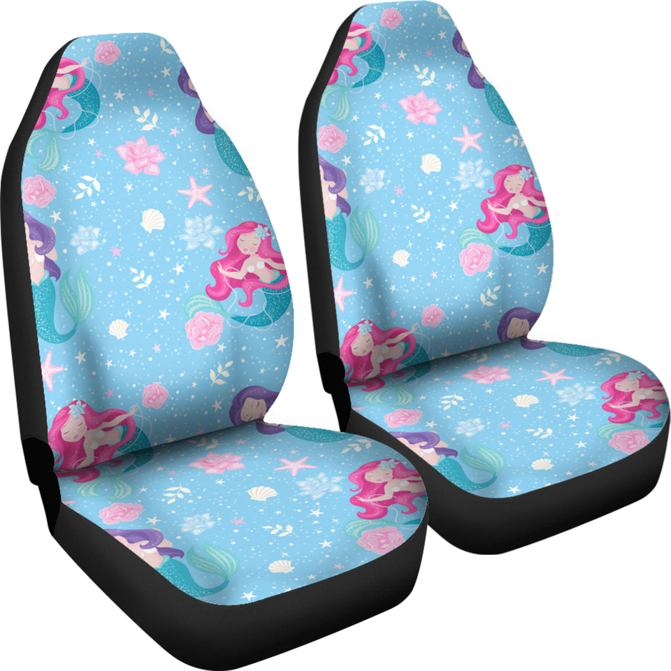 Cute Mermaid Pattern Universal Fit Car Seat Covers