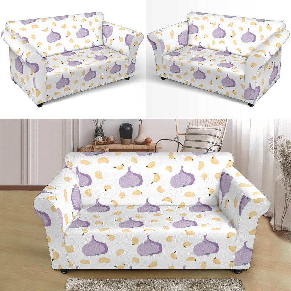 Garlic Pattern Theme Loveseat Couch Slipcover