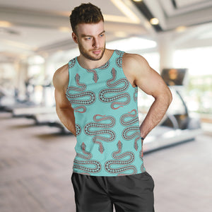 Snake Tribal Pattern Men Tank Top