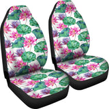 Pink Lotus Waterlily Pattern Universal Fit Car Seat Covers