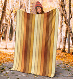 Wood Printed Pattern Print Design 01 Premium Blanket