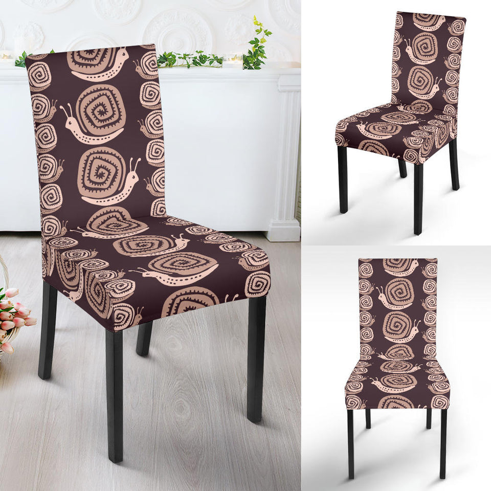 Snail Pattern Print Design 03 Dining Chair Slipcover