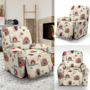 Snail Pattern Print Design 04 Recliner Chair Slipcover