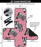 Zebra Head Pattern Chair Cover Protector