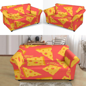 Sliced Cheese Pattern  Loveseat Couch Slipcover